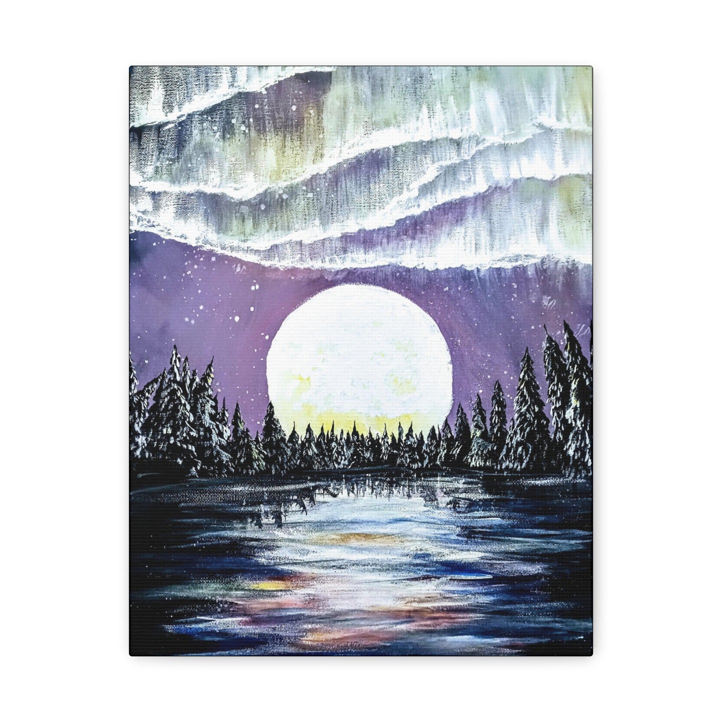 Canvas Print 11X14 Moon's Arora print reproduction