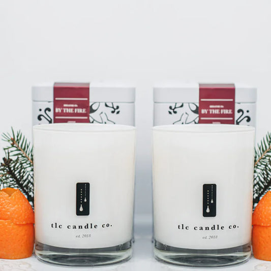 Fireside Chat, By the Fire, Pine and Fir Luxury 2-Wick Soy Candle Gift Set