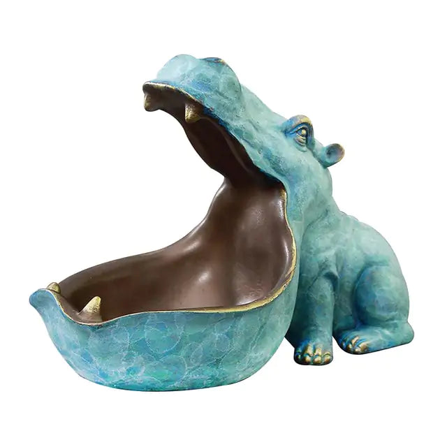 Hippopotamus Figurine Candy Container