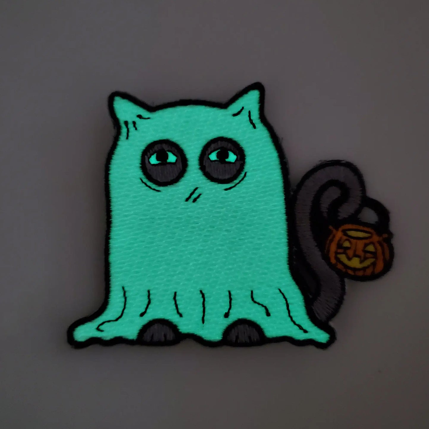 Glowing Ghost Cat Patch