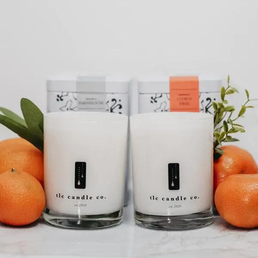 Fresh Fruit, Citrus Tree and Farmhouse Luxury 2-Wick Soy Candle Gift Sets