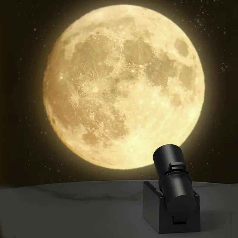 3D Moon Projection Lamp Brings Celestial Magic