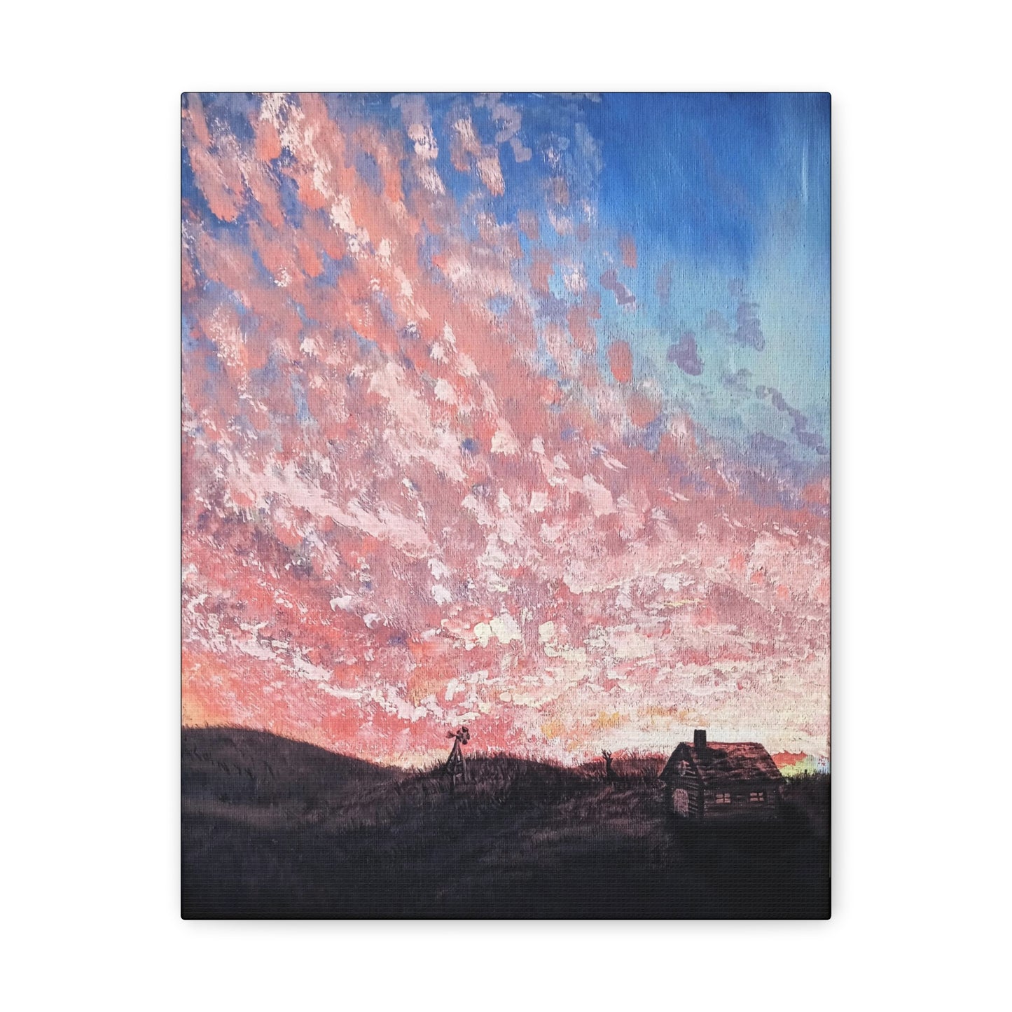 Canvas Print 11X14 Painted Prairie Sunset print reproduction