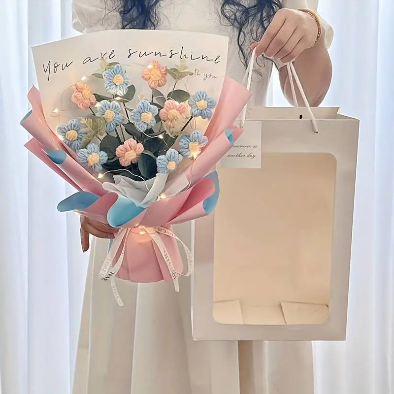 Bouquet of Crocheted Flowers