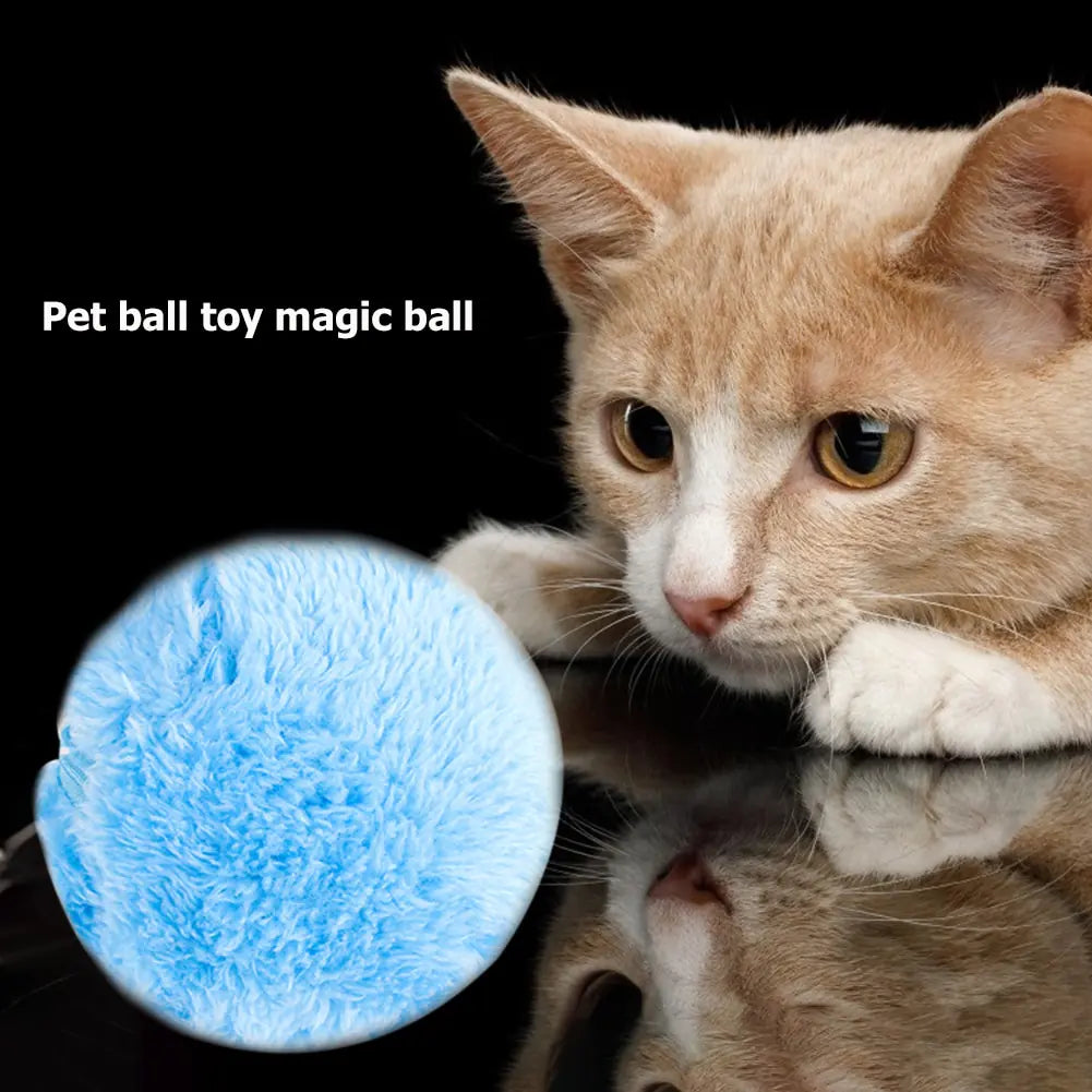 Automatic Magic Roller Ball - Interactive Plush Electric Toy for Dogs and Cats