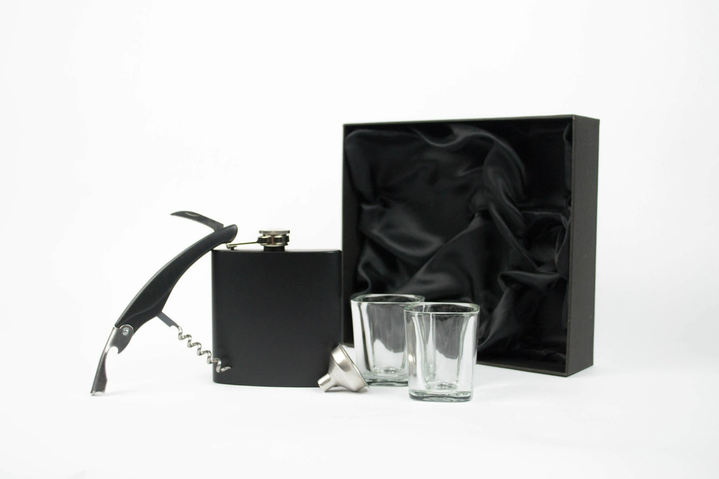 Flask Gift Set - Black