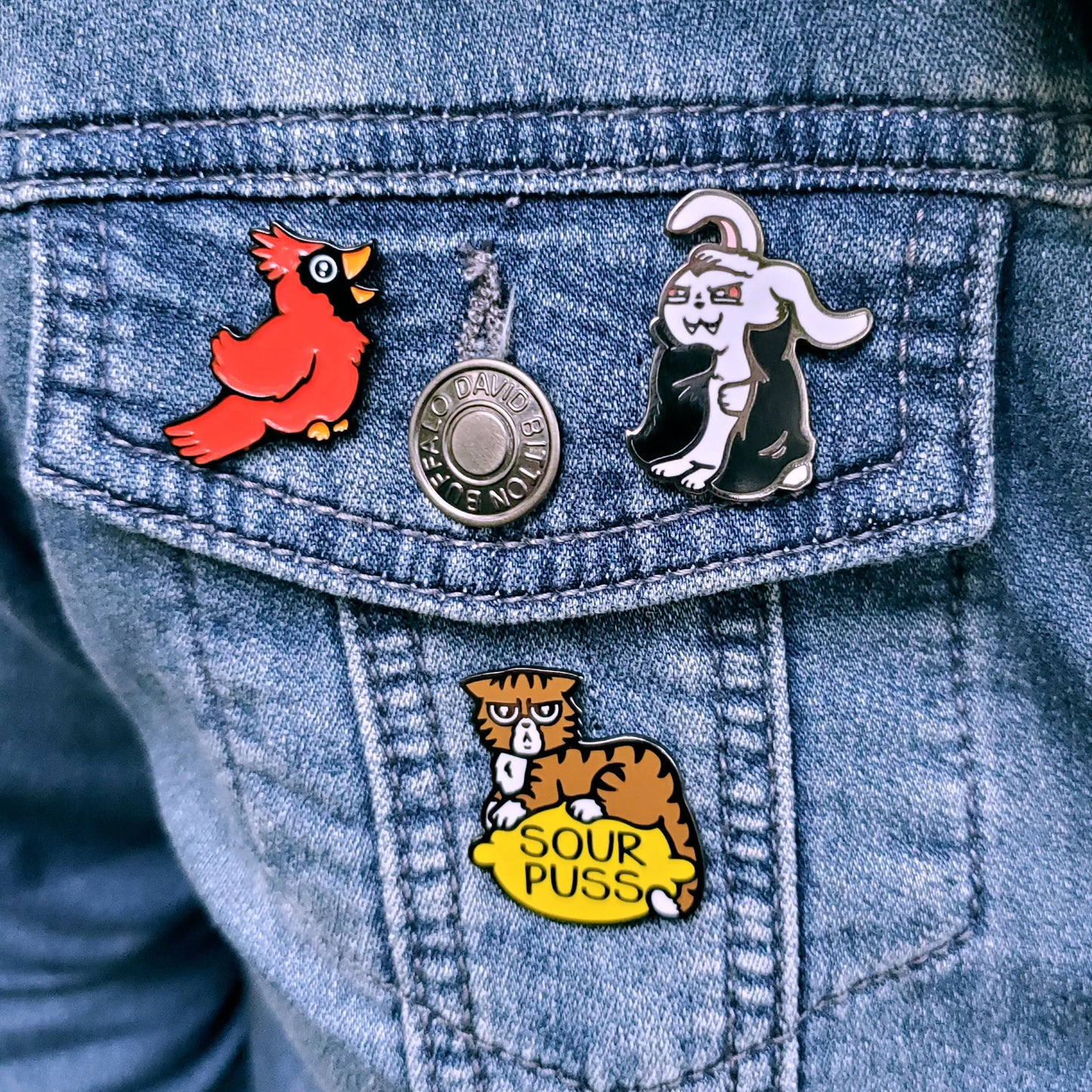 Sourpuss Pin