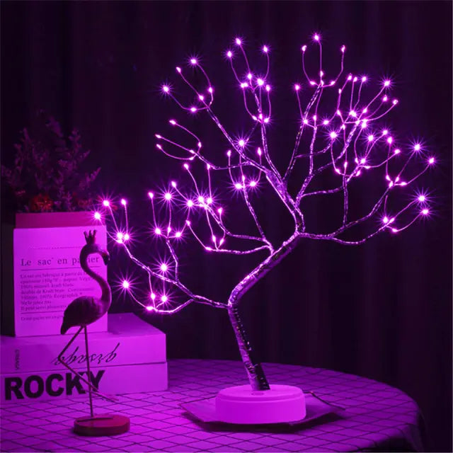 LED Birch Tabletop Bonsai Tree Night Light