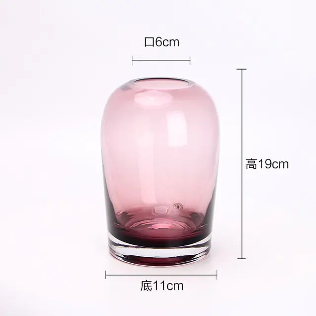 European Style Simple Vase Creative INS Glass Flower Ware