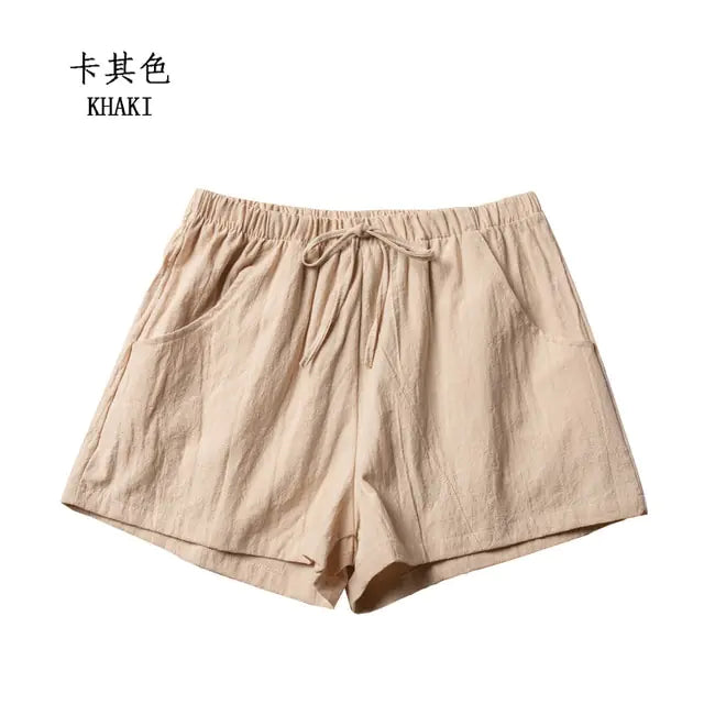 Summer Cotton Linen Shorts