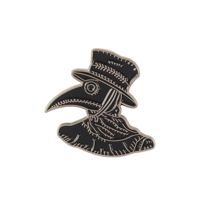 Punk Collection Enamel Pins Dark Black