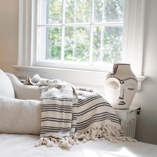 Woven Stripe Turkish Throw