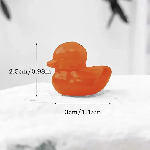 Crystal Duck Carved Ornaments