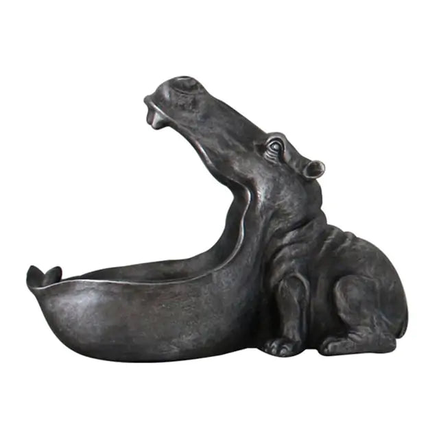 Hippopotamus Figurine Candy Container