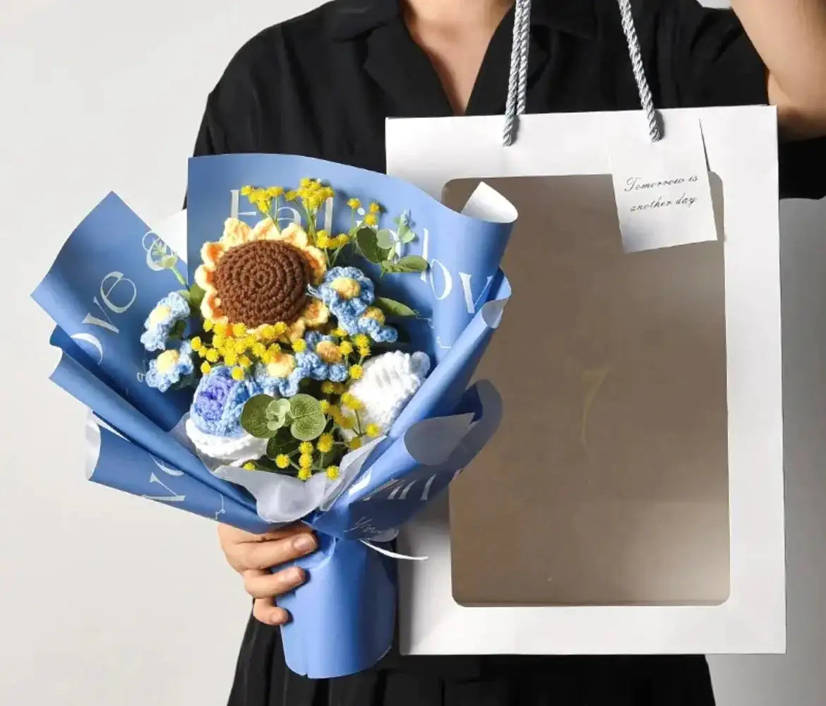 Bouquet of Crocheted Flowers