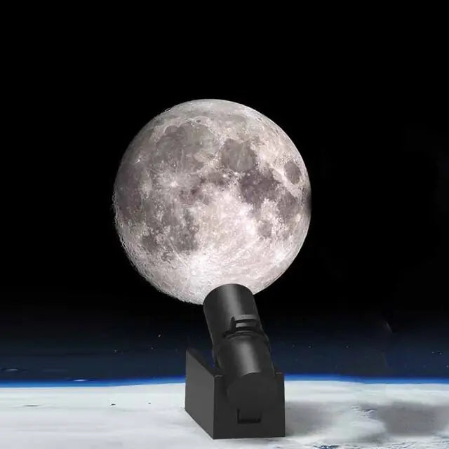 3D Moon Projection Lamp Brings Celestial Magic