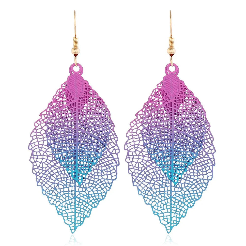 Vintage Leaves Drop Earrings