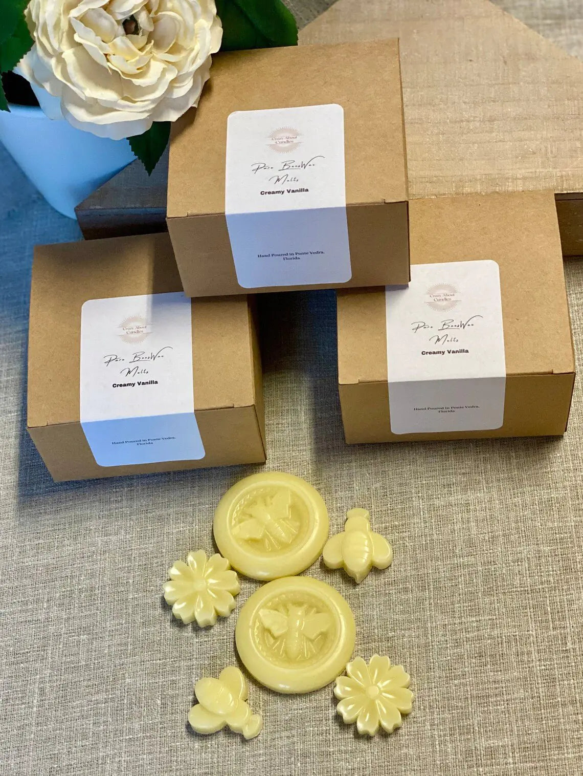 Organic Beeswax Melts 6Pcs