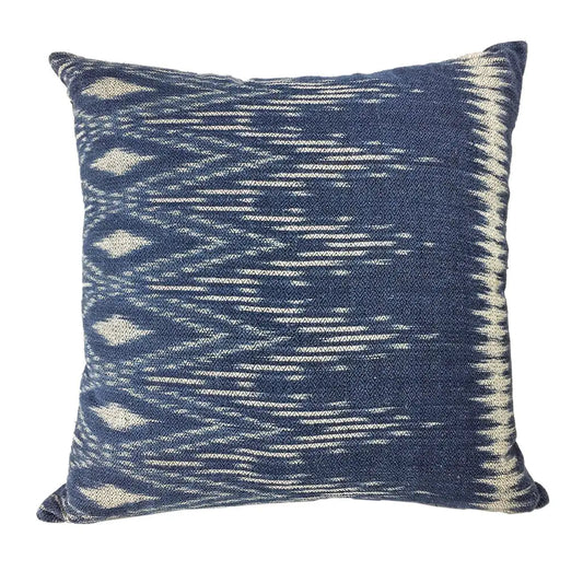 Indigo Ikat Pillow Cover