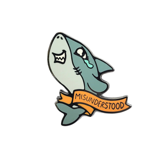 Misunderstood Shark Pin