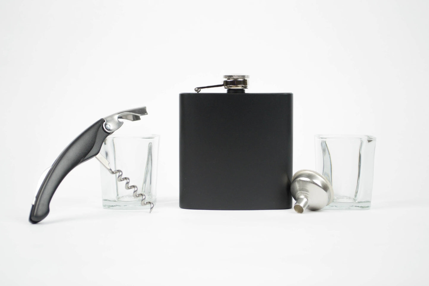 Flask Gift Set - Black