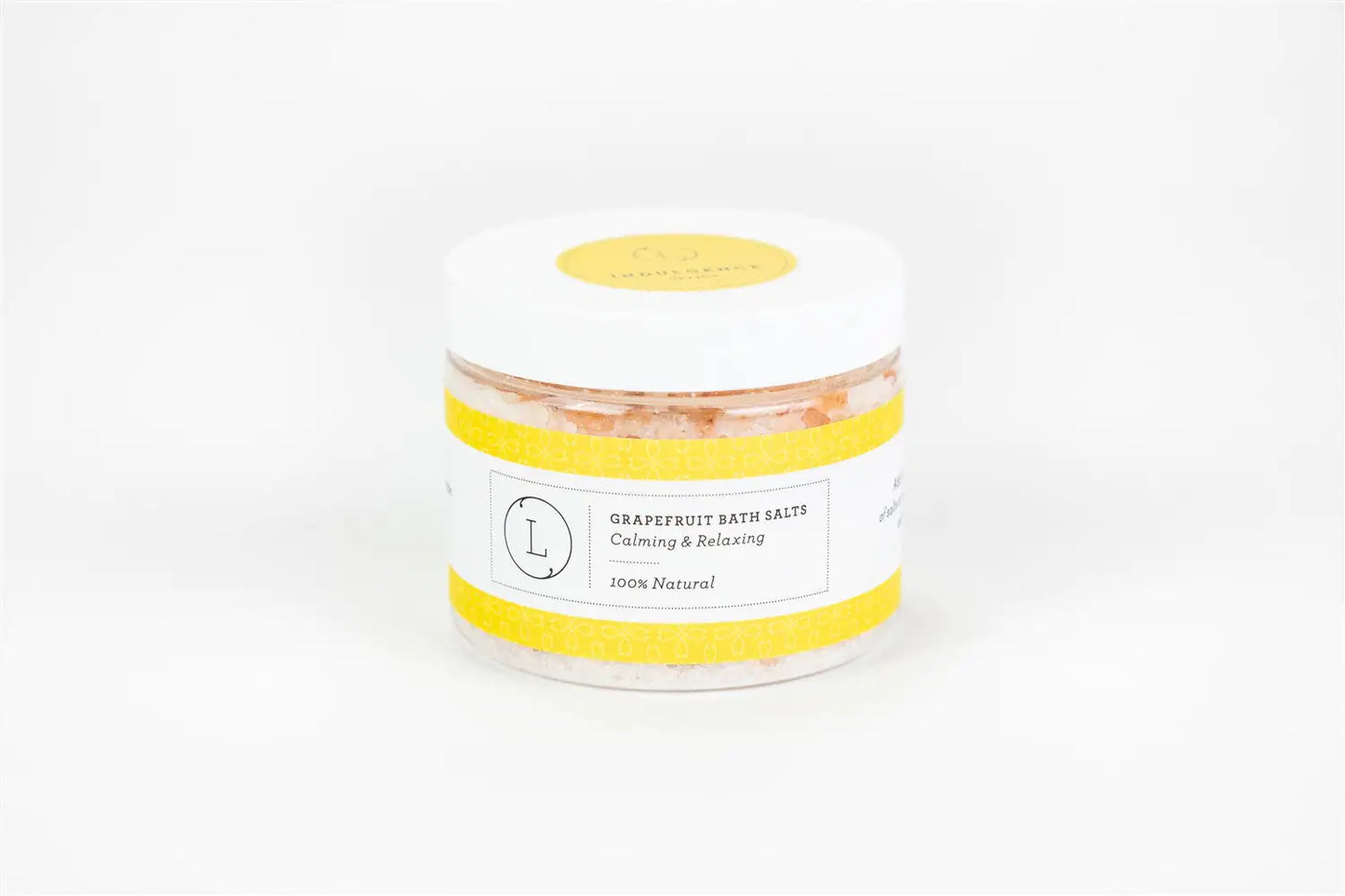 Grapefruit Natural Bath Salt Soak with CBD. Made with Dead sea, Epsom and Himalayan salts (THC free)