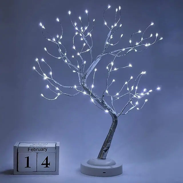 LED Birch Tabletop Bonsai Tree Night Light