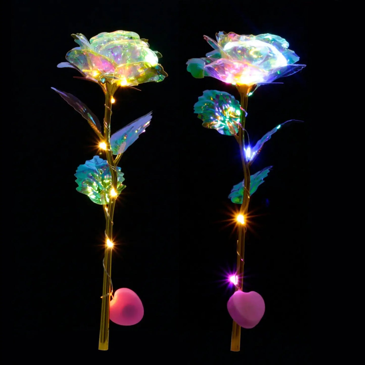 Romantic Colorful Led Fairy Rose Artificial Galaxy