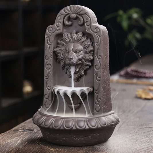 Lion Shap Ceramic Incense