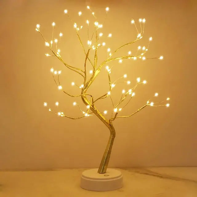 LED Birch Tabletop Bonsai Tree Night Light