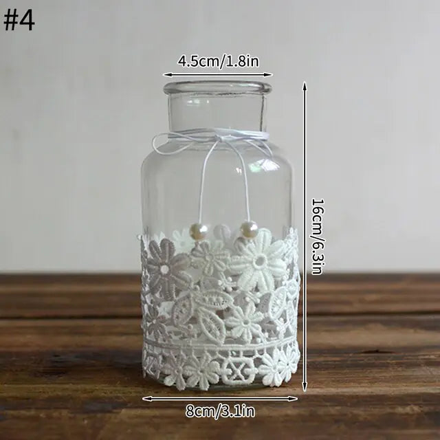 Modern Transparent Cactus Glass Vase for Room Decoration