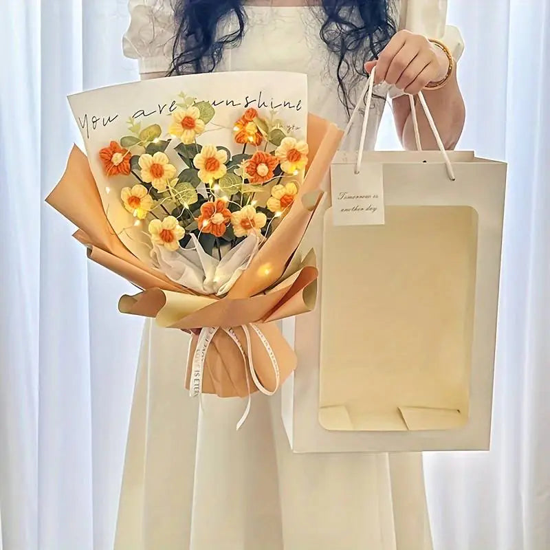 Bouquet of Crocheted Flowers