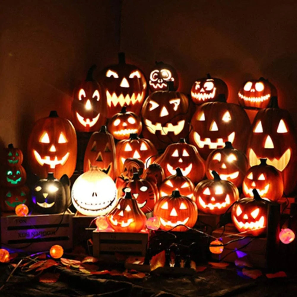 Night Light LED Halloween Decoration Pumpkin Lantern