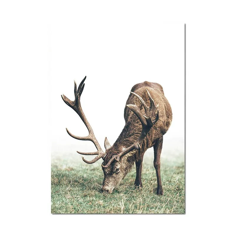 Scandinavian Poster Nordic Style Deer