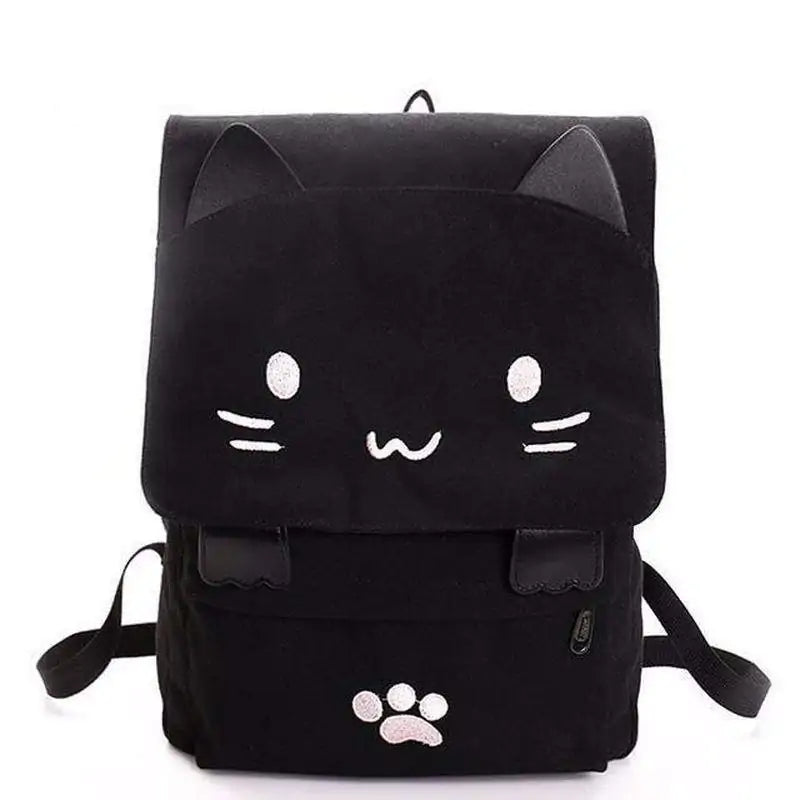 Kitty Cat Canvas Backpack