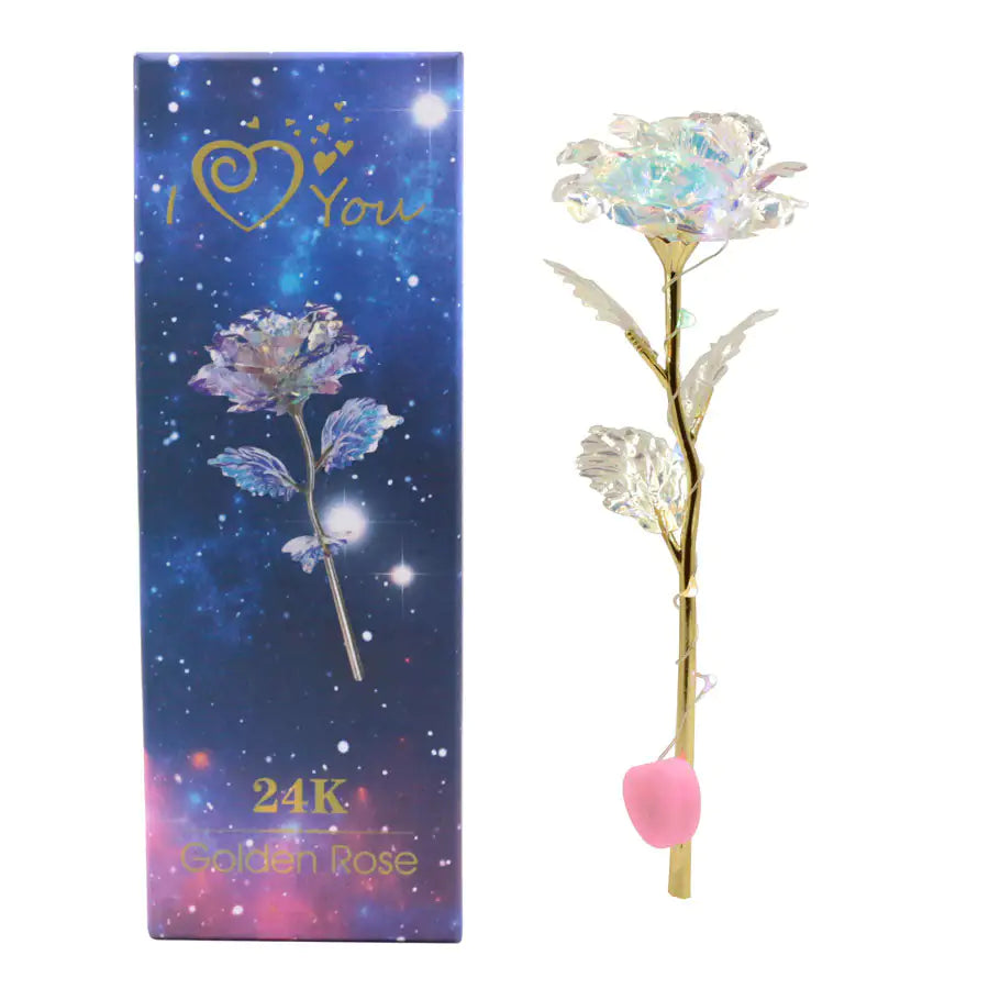 Romantic Colorful Led Fairy Rose Artificial Galaxy