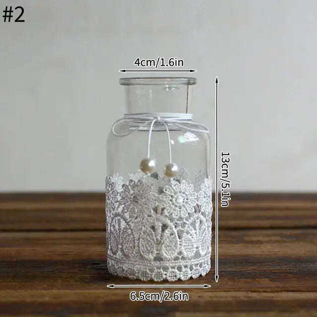 Modern Transparent Cactus Glass Vase for Room Decoration