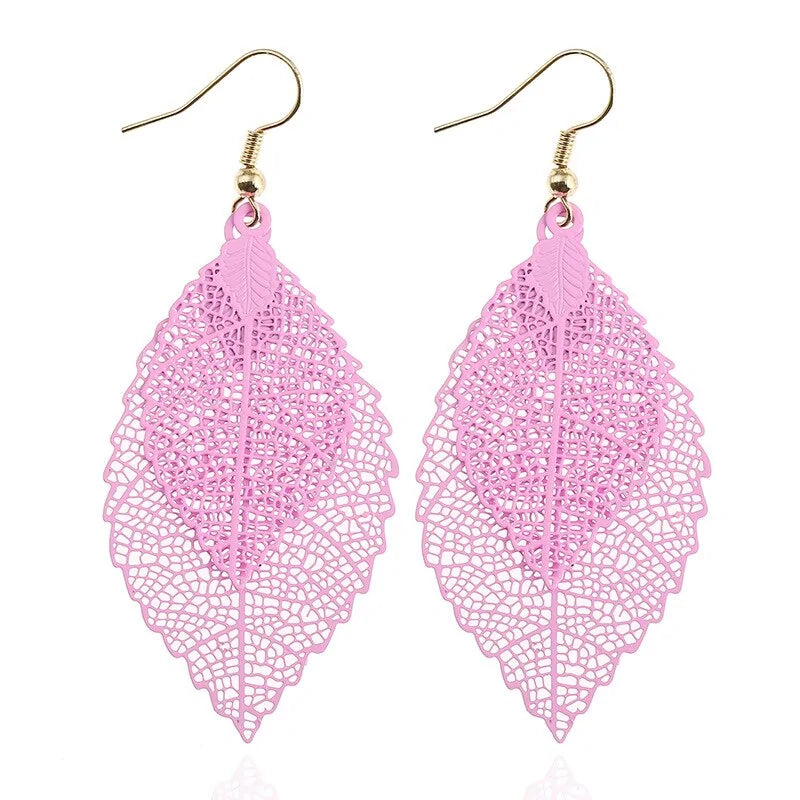 Vintage Leaves Drop Earrings