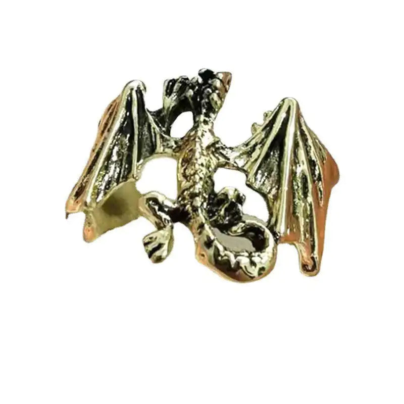 Vintage Dragon and Bat Rings