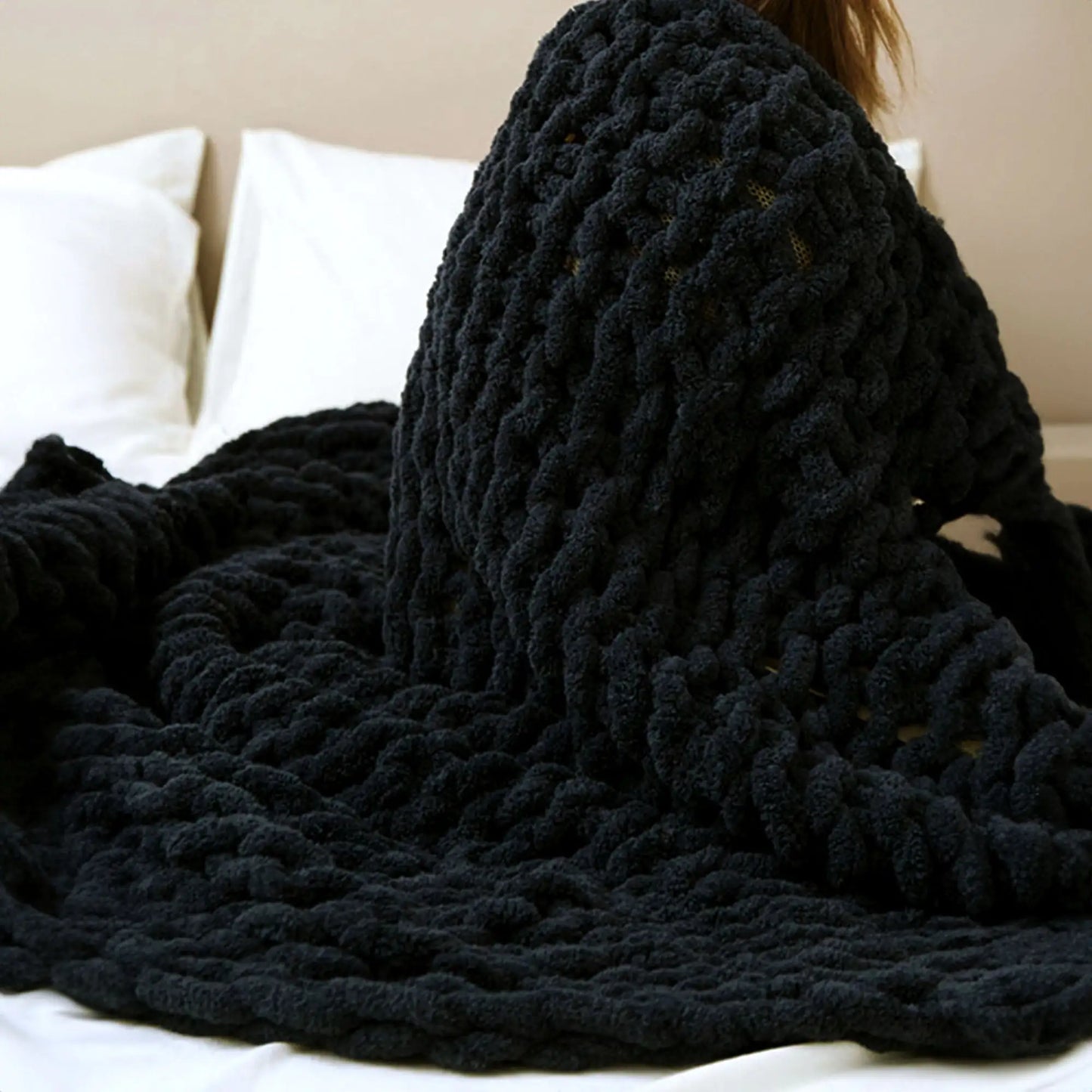 Knitted Throw Blanket