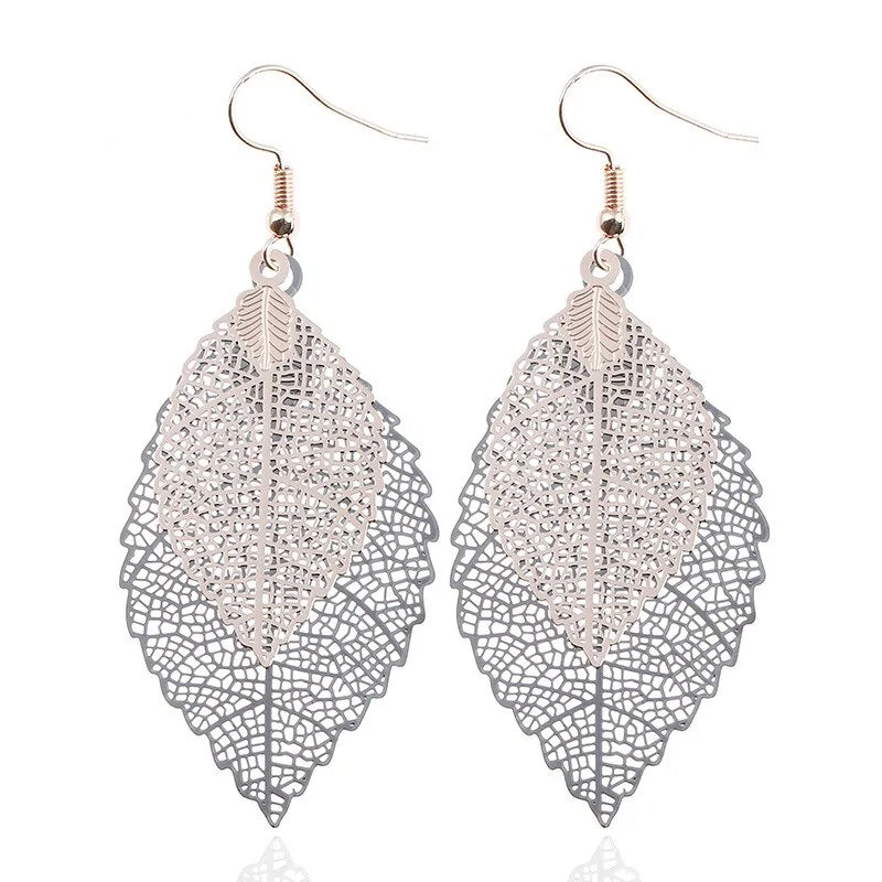 Vintage Leaves Drop Earrings