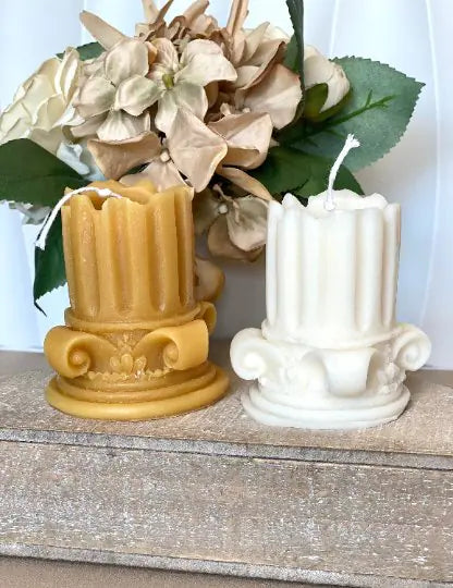 Romano Pillar Sculpture Soy Candle