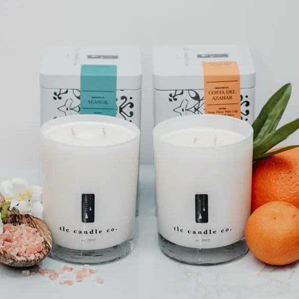 Take Me There, Seaside and Costa Del Azahar Luxury 2-Wick Soy Candle Gift Set