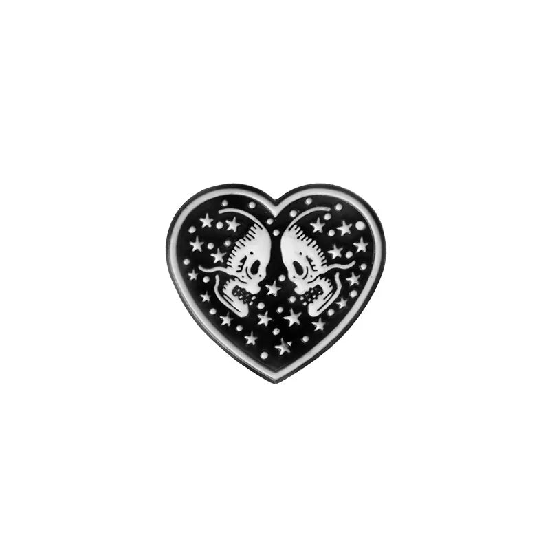 Punk Collection Enamel Pins Dark Black