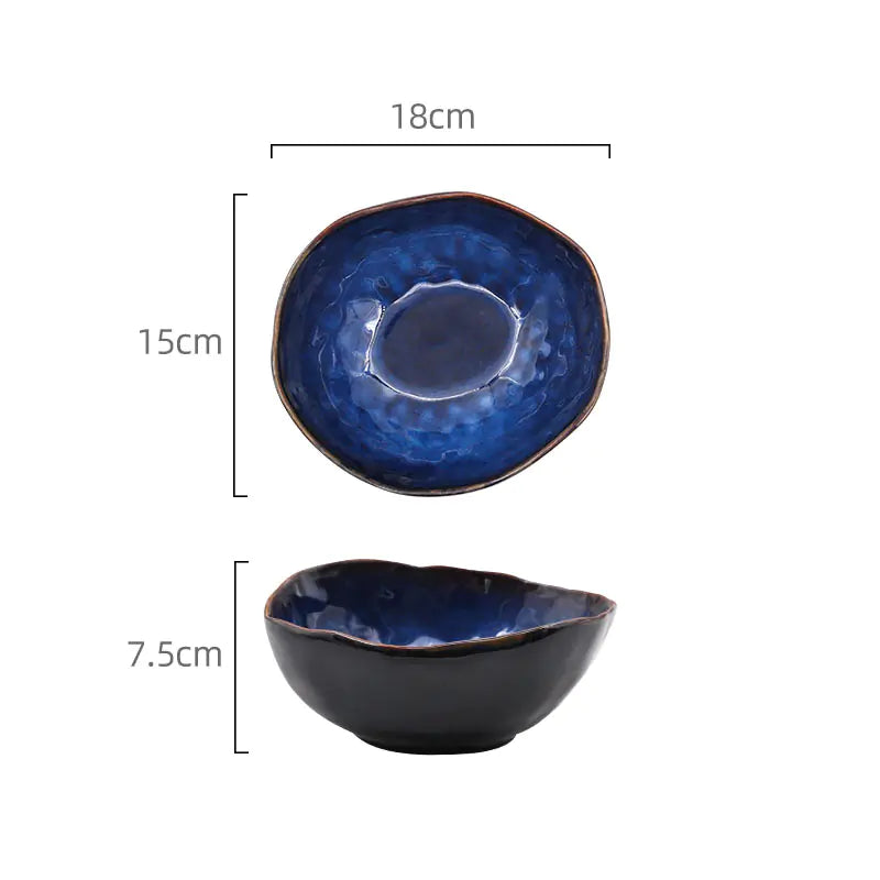 Creative Irregular Ceramic Deep Bowl