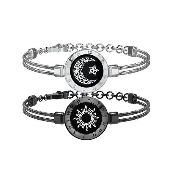 Sun-Moon Smart Sensing Couple Bracelet