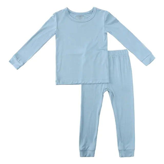 2023 Bamboo Fiber Toddler Kids Pajamas Set