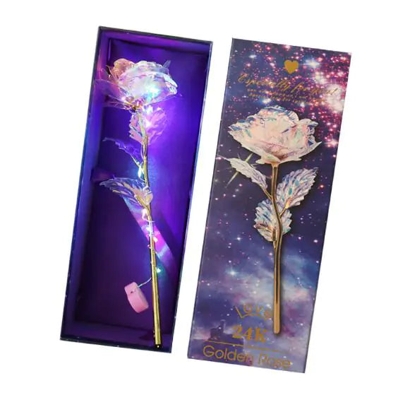 Romantic Colorful Led Fairy Rose Artificial Galaxy