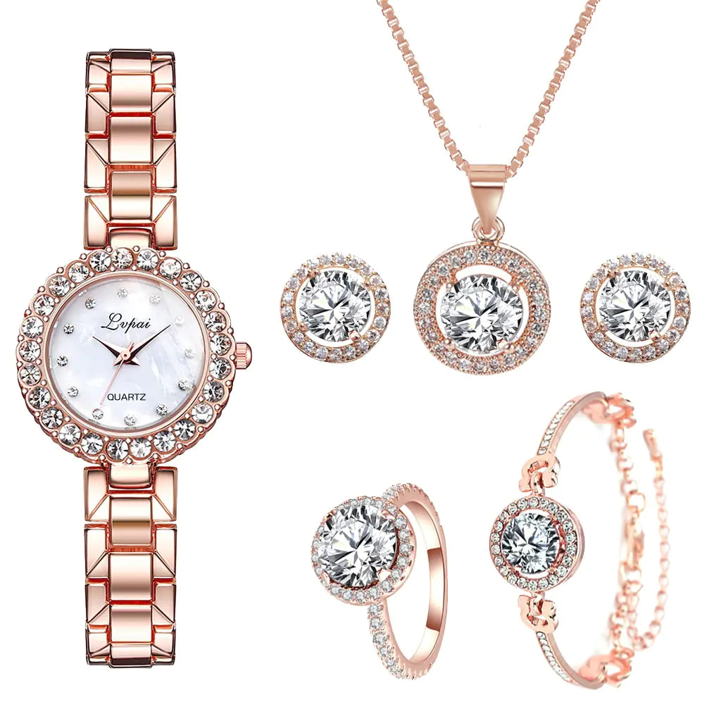 Rose Gold Quartz Wristwatches