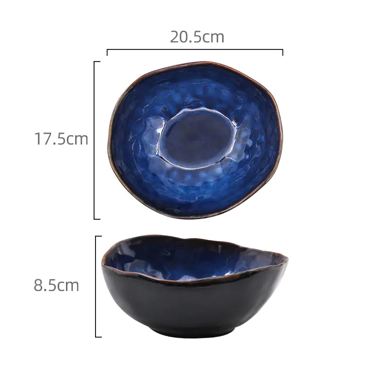 Creative Irregular Ceramic Deep Bowl